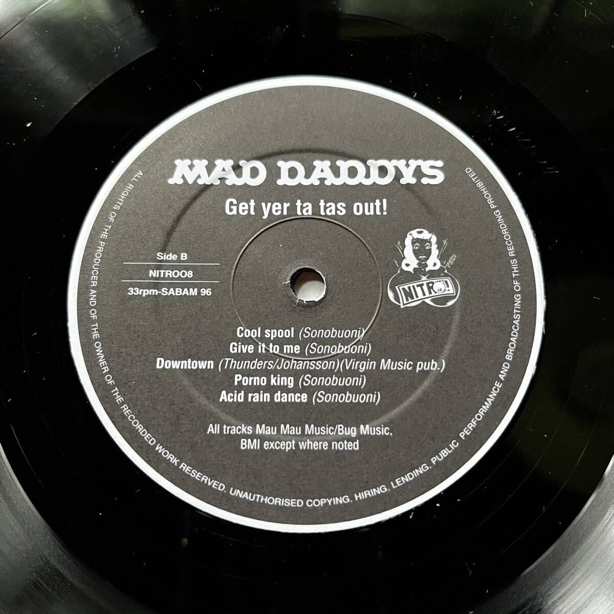 【ベルギー オリジナル盤 R&R ネオ・ガレージロック】MAD DADDY'S『GET YER TA TAS OUT!』CRAMPS/SEXY フェロモン エロ ヌードジャケ_画像5