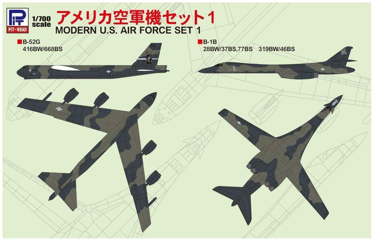 ピットロード S46 1/700 スカイウェーブシリーズ アメリカ空軍機セット 1_画像1