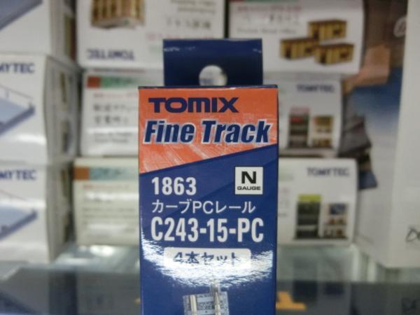 トミックス　1863　カーブＰＣレールＣ２４３－１５－ＰＣ（Ｆ）（４本セット）_画像2