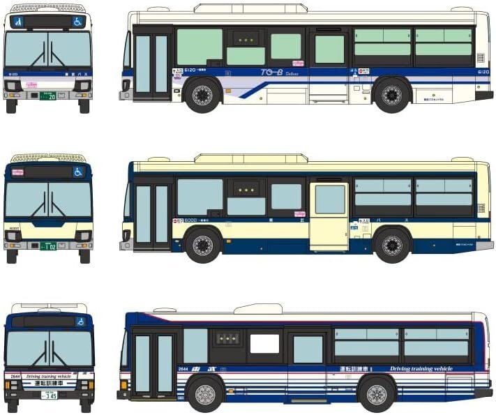 TOMYTEC ザ・バスコレクション バスコレ 東武バス創立20周年記念復刻塗装 3台セット_画像1