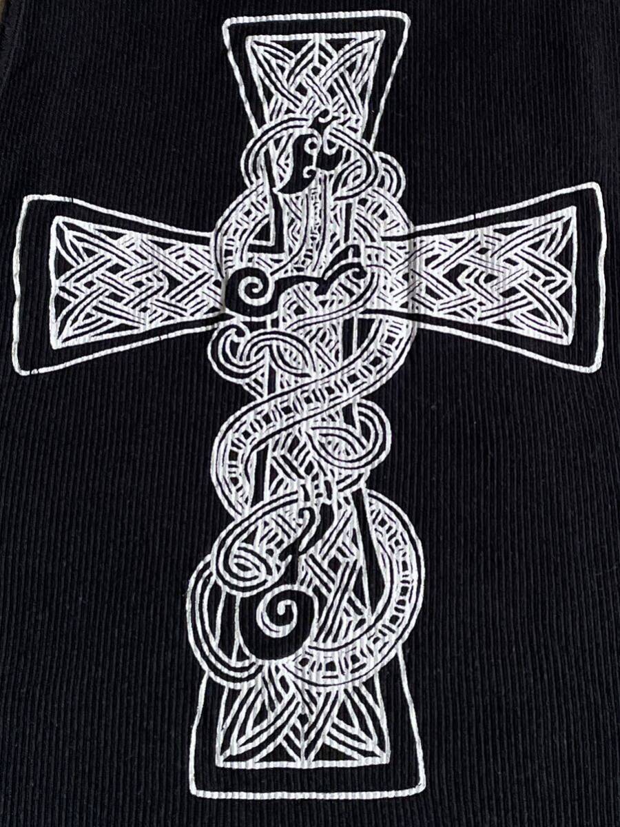 クロムハーツ ケルティック クロス タンクトップ サイズL 黒 Chrome Hearts CELTIC Cross Tank top fuck you ノースリーブ Tシャツ 初期の画像3