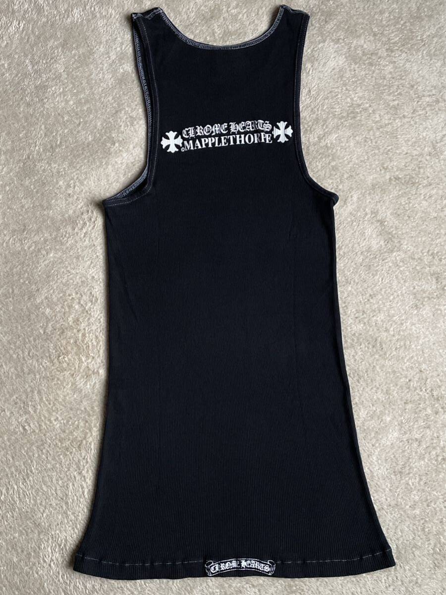 クロムハーツ メイプルソープ コラボ タンクトップ サイズM 黒 Chrome Hearts MAPPLETHORPE Tank top ノースリーブ Tシャツ 半袖 別注_画像4