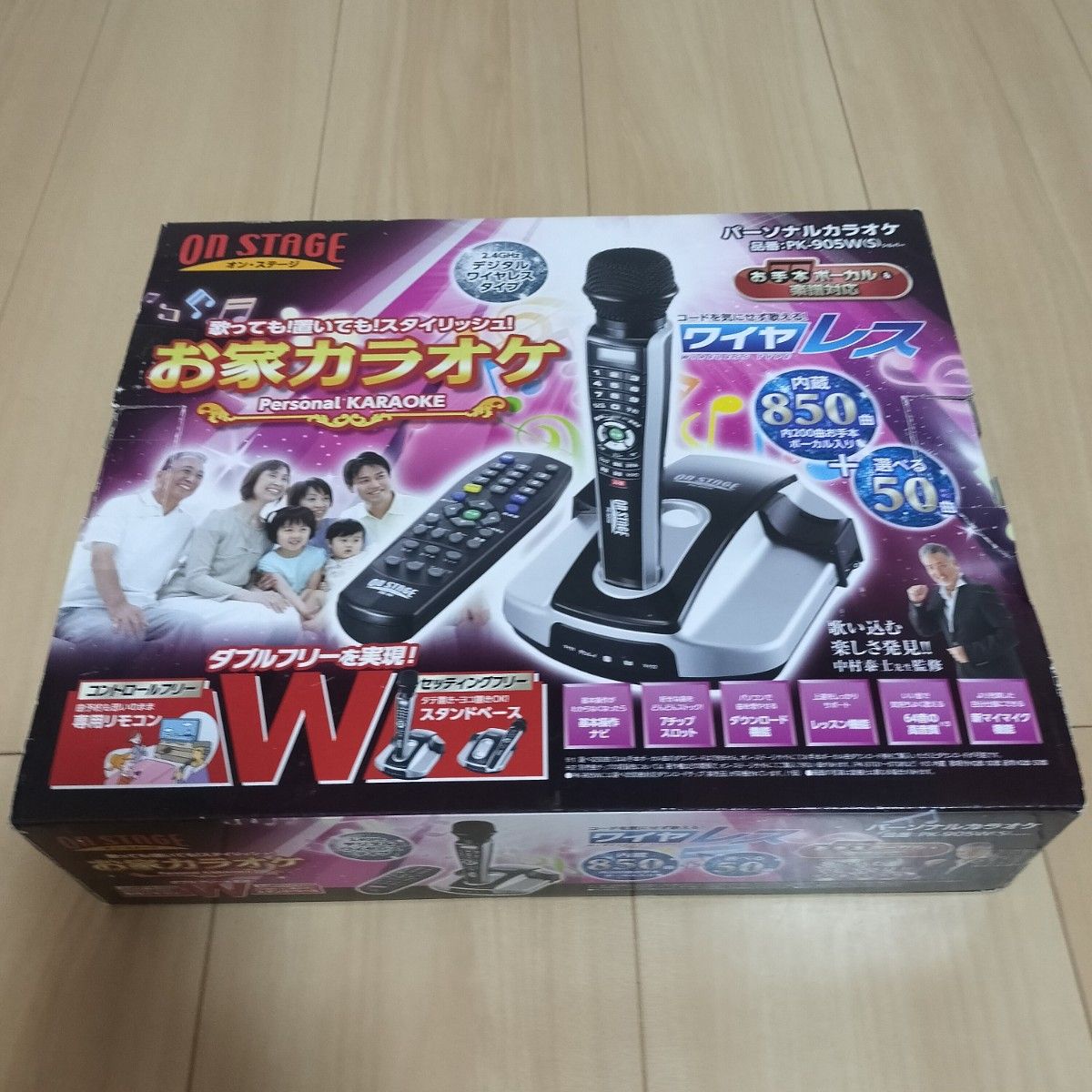 美品】ON STAGE パーソナルカラオケおうちカラオケ PK-905W 美品】ON STAGE パーソナルカラオケおうちカラオケ PK-905W