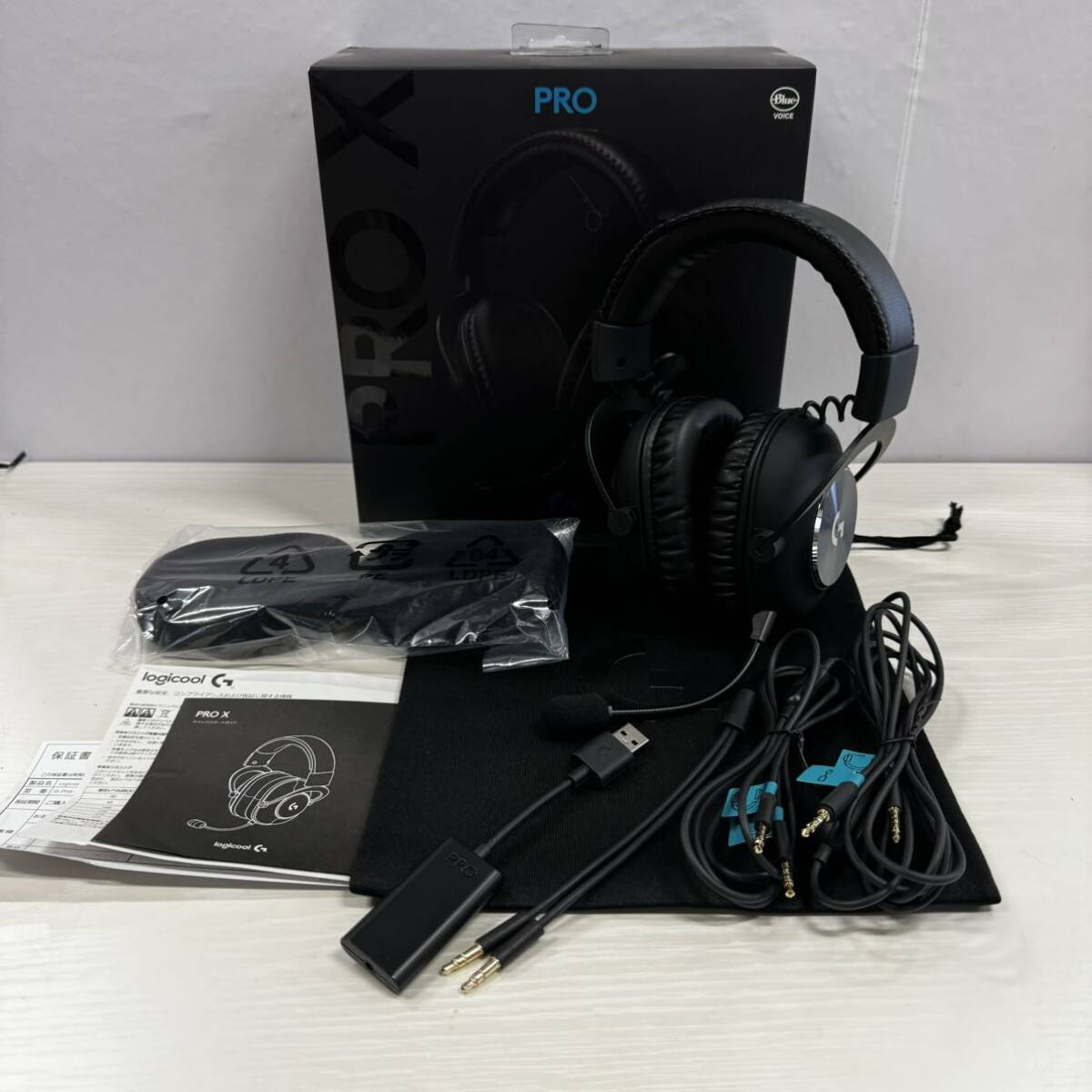 Logicool G(ロジクール G) PRO X ゲーミングヘッドセット G-PHS-003d 有線 Dolby 7.1ch 3.5mm usb Blue VO!CE搭載高性能 マイク 国内正規品