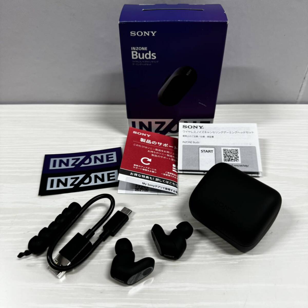 SONY ソニー ゲーミングイヤホン INZONE Buds:WF-G700N ホワイト ゲーミングイヤホン USBType-Cトランシーバー ロングバッテリー ブラックの画像6