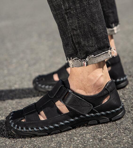  уличные сандалии пляжные сандалии спортивные туфли туфли без застежки лето новый товар * мужской обувь для вождения черный чёрный 