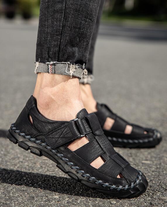  уличные сандалии пляжные сандалии спортивные туфли туфли без застежки лето новый товар * мужской обувь для вождения черный чёрный 