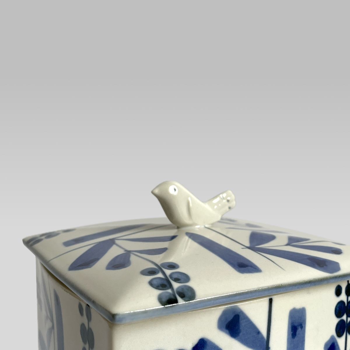 ヴィンテージ 日本クラフト製【陶器のパンケース】ブレッドケース キャニスター（インテリア キッチン 食卓 北欧デザインの画像2