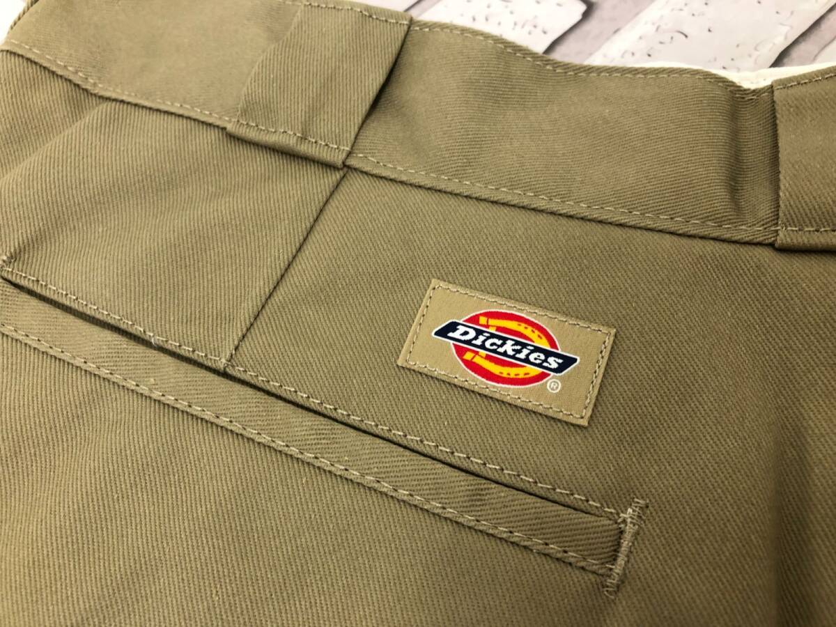 67）Dickies ディッキーズ メンズ ストレートパンツ 36 カーキの画像3