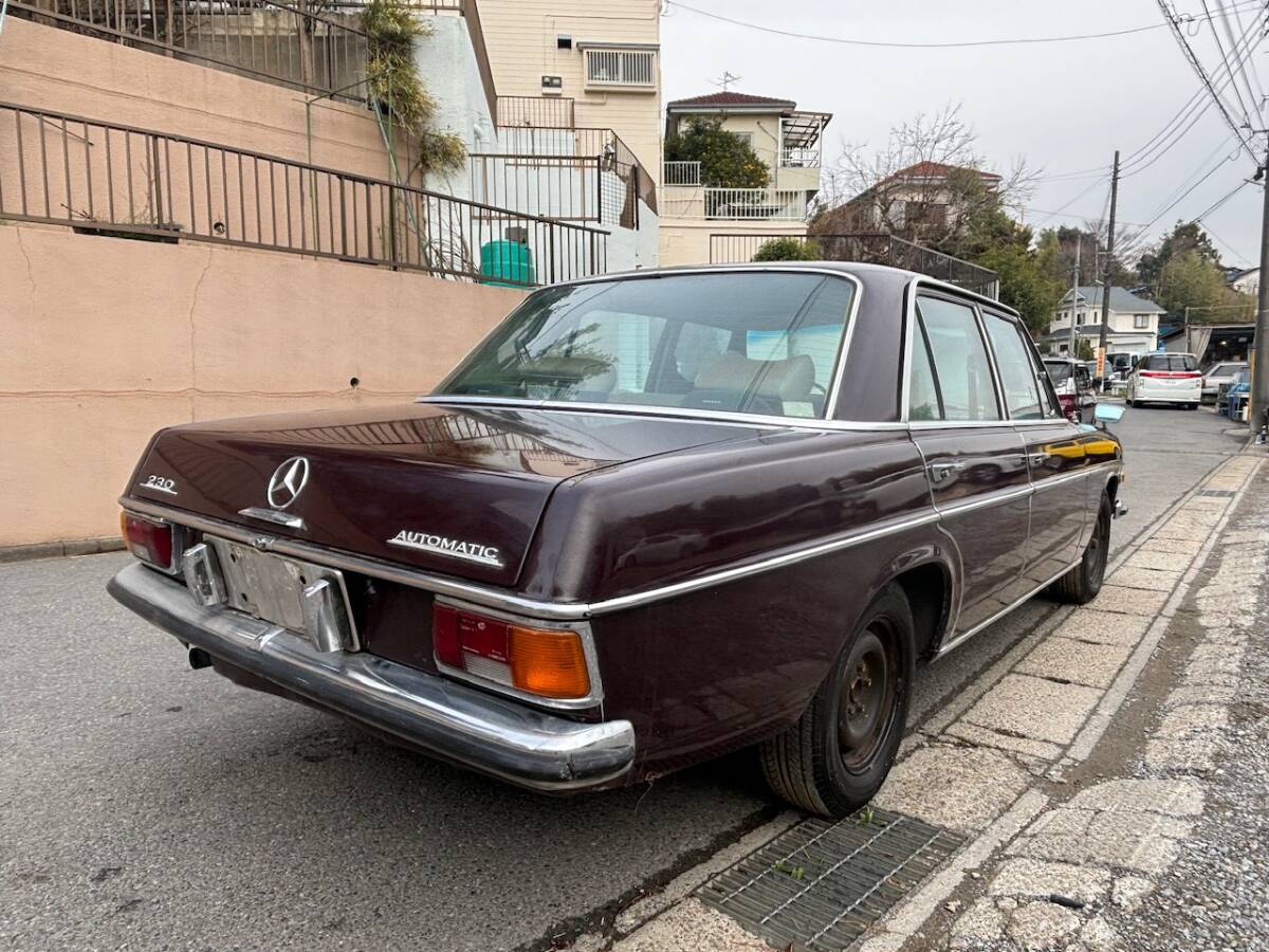 昭和47年・旧車・名車・美車・メルセデスベンツ・230/6・114！縦目・書類完備・どなたか復活させてください_画像4