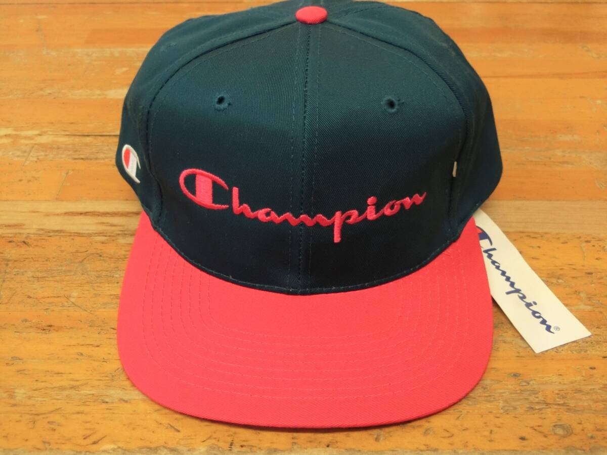 デッドストック 90s CHAMPION チャンピオン スナップバック ベースボールキャップ /L552_画像2