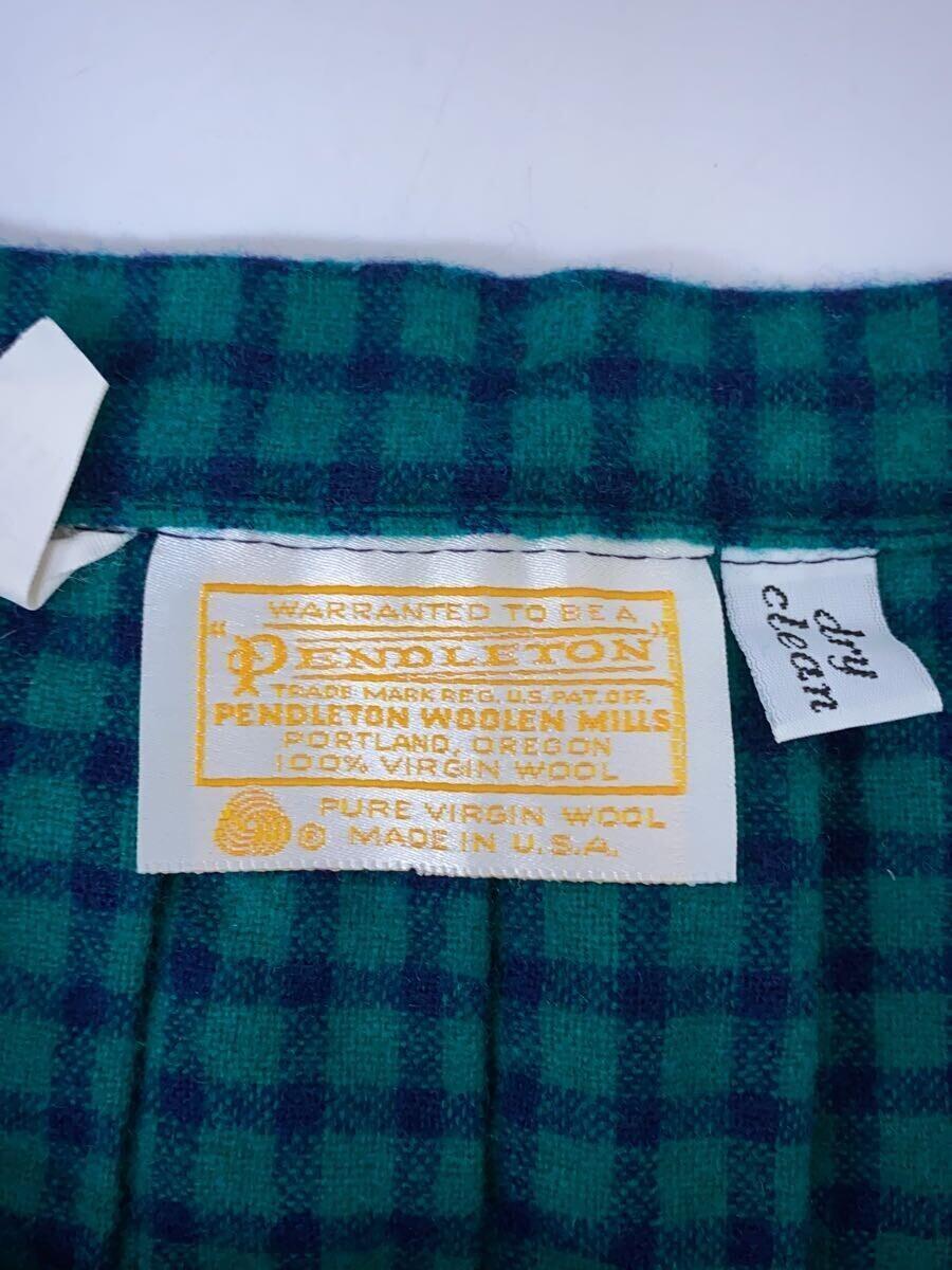 PENDLETON◆穴有/スカート/ウール/GRN/チェック/T692-242_画像4