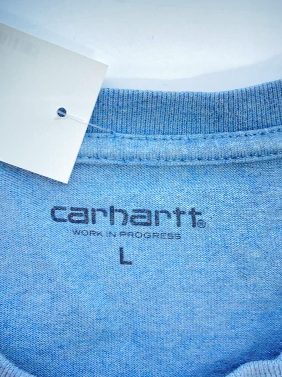 Carhartt◆Tシャツ/L/コットン/BLU/無地/S/S COLLEGE SCRIPT T-SHIRT_画像3