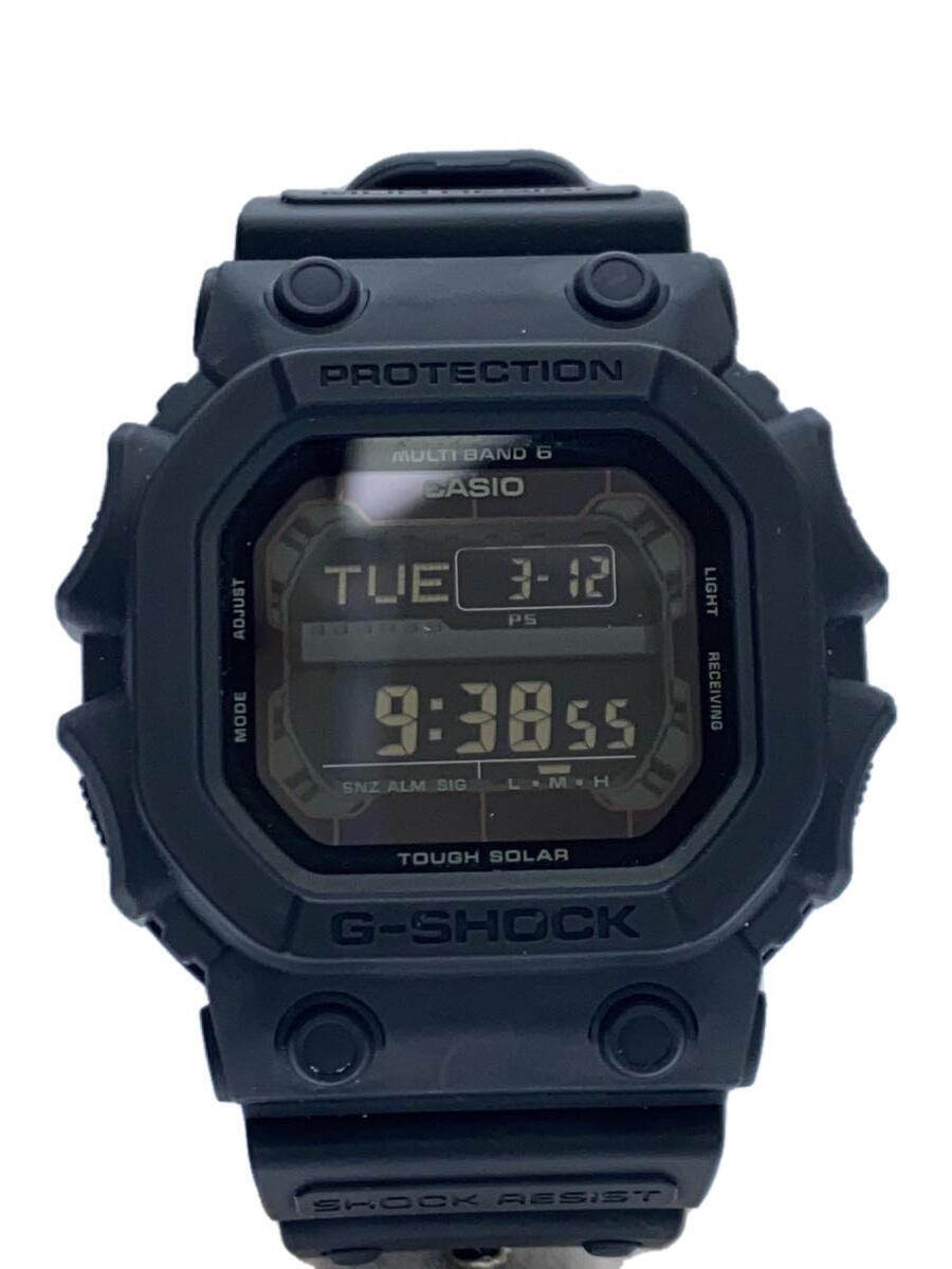 CASIO◆ソーラー腕時計・G-SHOCK/デジタル/ラバー/BLK/BLK_画像1