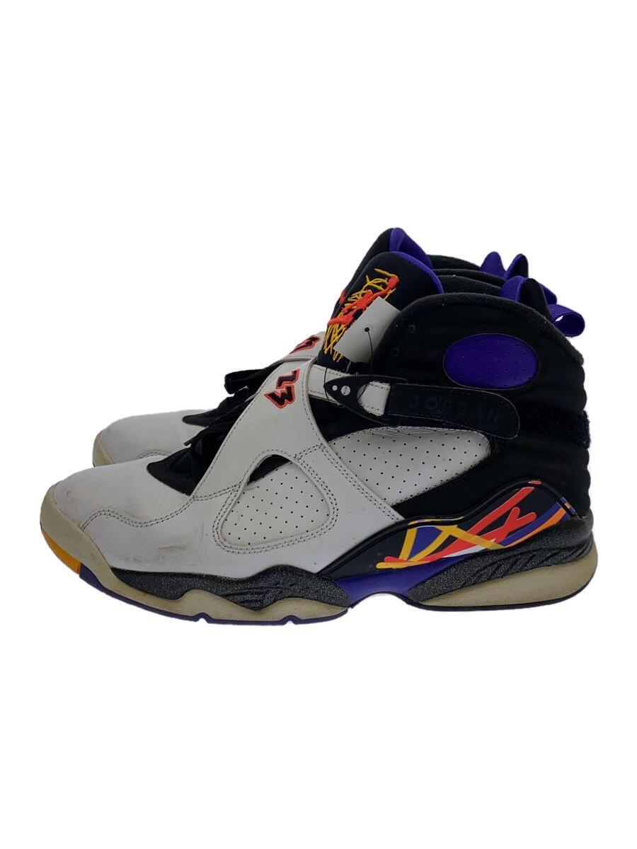 NIKE◆AIR JORDAN 8 RETRO/エアジョーダンレトロ/ホワイト/305381-142/27.5cm/WHT/レ_画像1