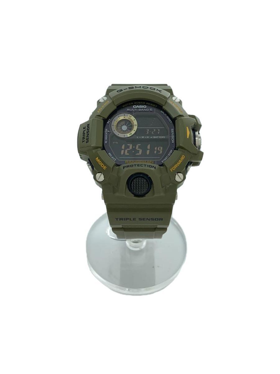 CASIO◆ソーラー腕時計/デジタル/ラバー/KHK/GW-9400-3DR/RANGEMANの画像1
