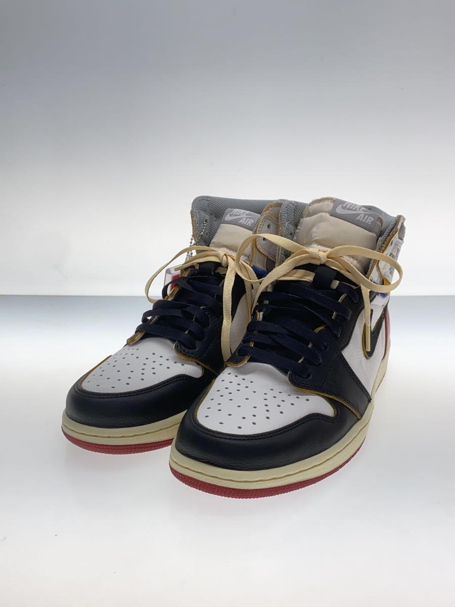 NIKE◆AIR JORDAN 1 RETRO HI NRG / UN/エアジョーダンレトロハイ/ホワイト/27.5cm/マル//_画像2