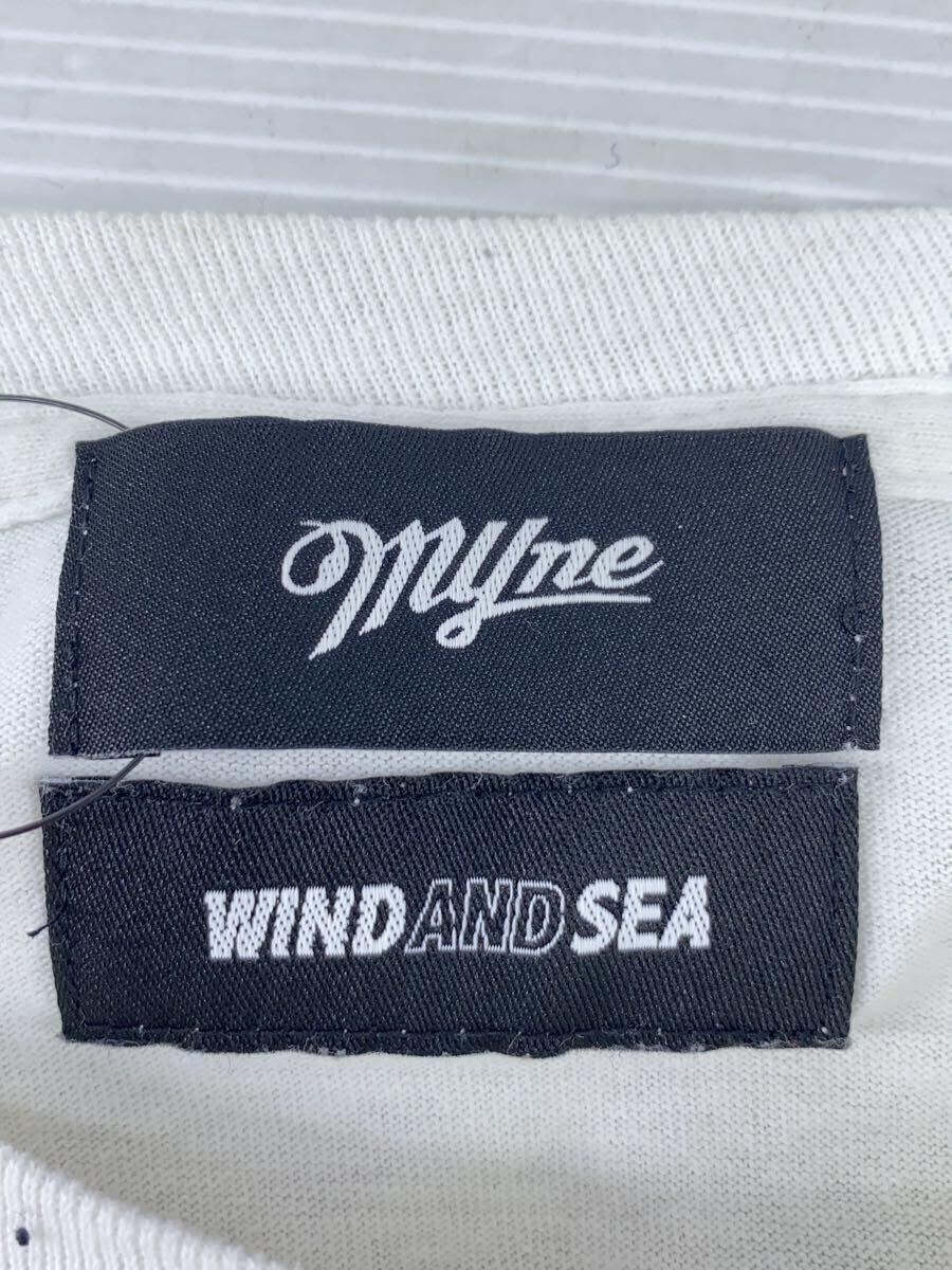WIND AND SEA◆×MYne/長袖Tシャツ/ロンT/XL/コットン/WHT/wdsmy102/20AW_画像3
