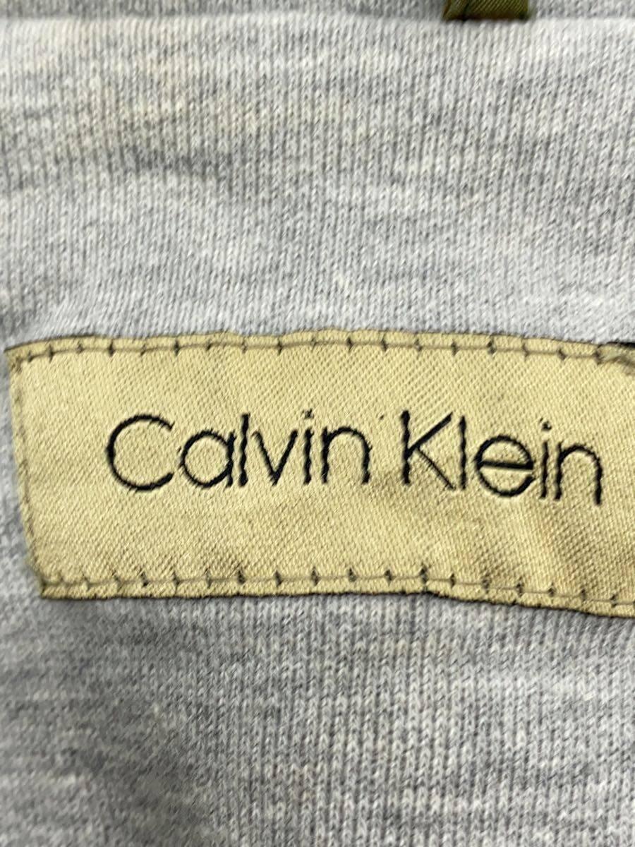 Calvin Klein◆ジャケット/XL/ナイロン/KHK/無地_画像3