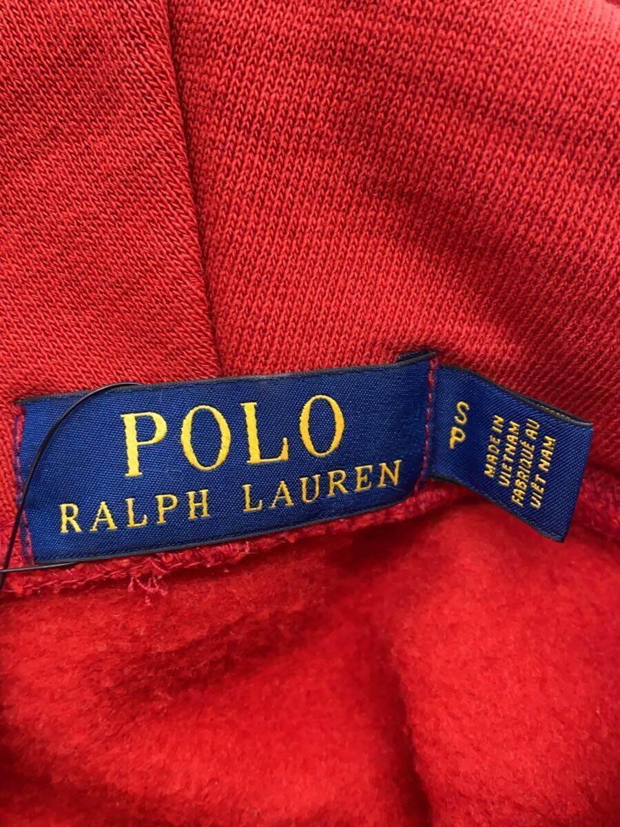 POLO RALPH LAUREN◆パーカー/S/コットン/レッド_画像3