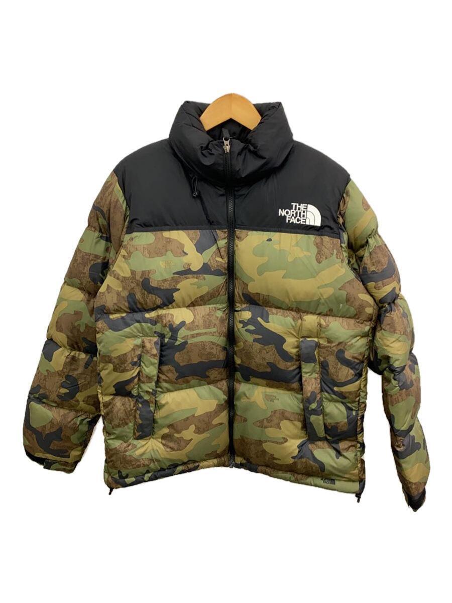 THE NORTH FACE◆NOVELTY NUPTSE JACKET_ノベルティーヌプシジャケット/M/ポリエステル/KHK/カモフラ_画像1