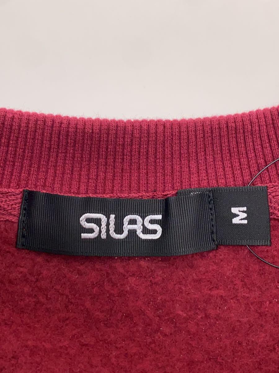 SILAS◆CHEST LOGO BASIC WIDE SWEATSHIRT/M/コットン/RED/110233012002_画像3