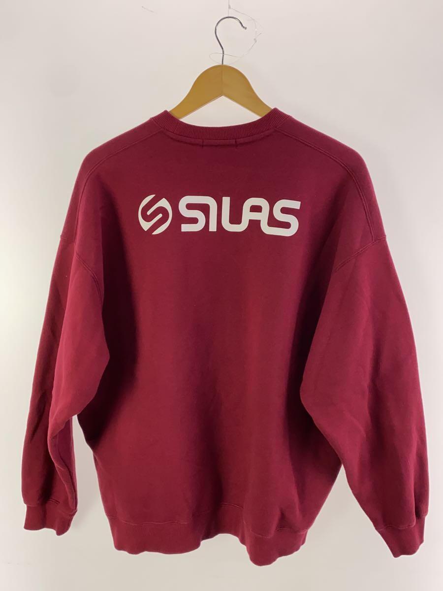 SILAS◆CHEST LOGO BASIC WIDE SWEATSHIRT/M/コットン/RED/110233012002_画像2