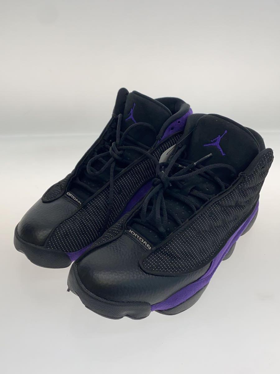 NIKE◆AIR JORDAN 13_エア ジョーダン 13/27.5cm/BLK/ブラック/黒/Court Purple_画像2