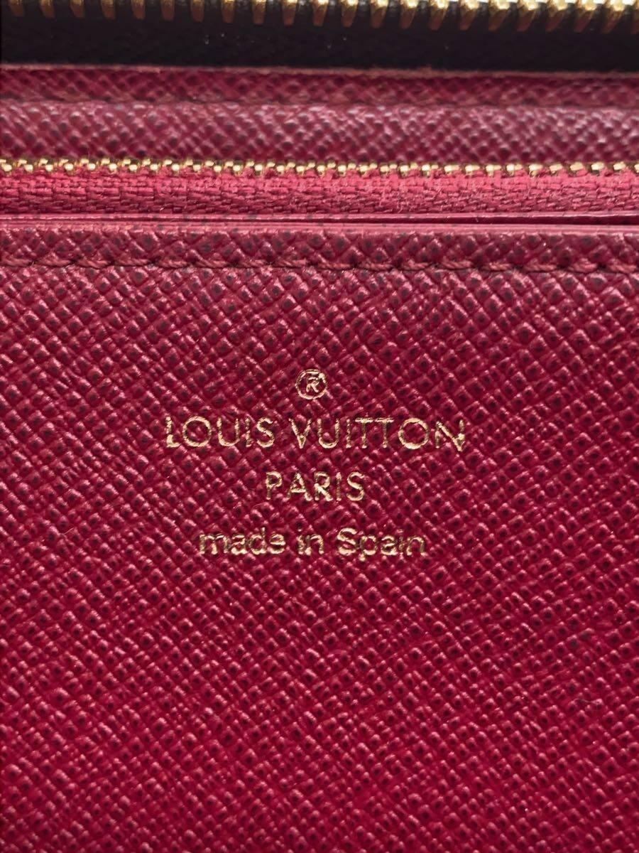 LOUIS VUITTON◆2)ジッピー・ウォレット_モノグラム・キャンバス_BRW_フューシャ/PVC/BRW/レディース_画像3