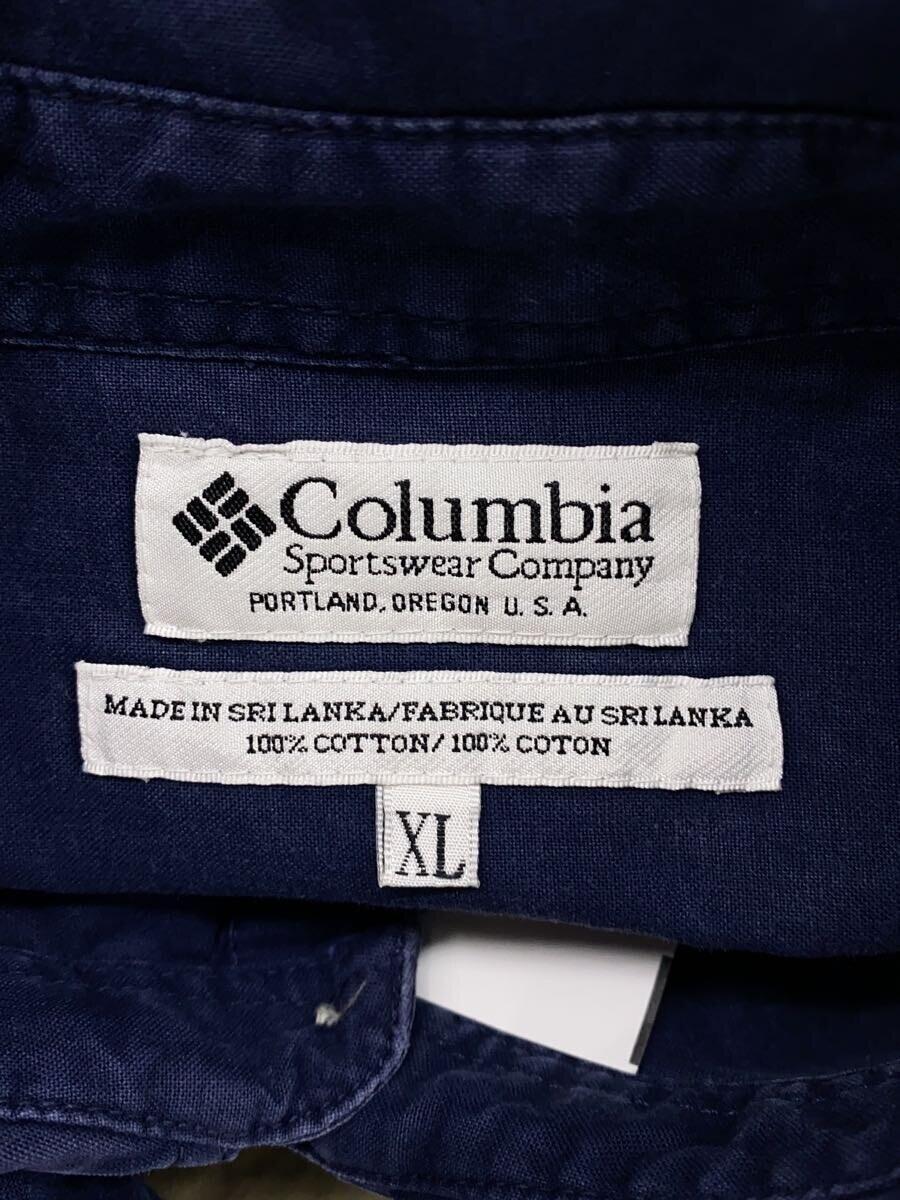 Columbia◆ネルシャツ/XL/コットン/NVY/AM7090_画像3