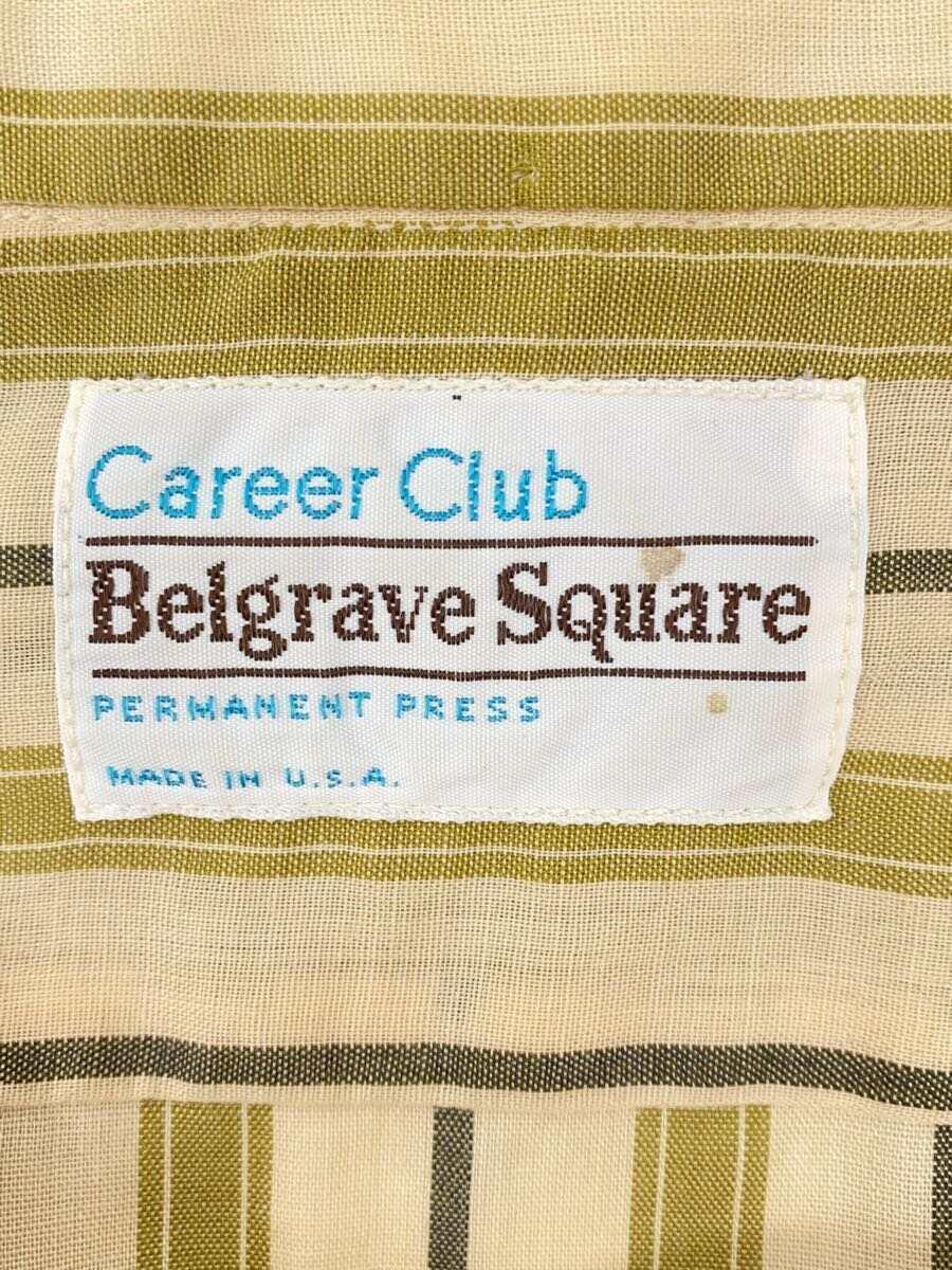 belgrave square/長袖シャツ/-/ポリエステル/BEG/ストライプ_画像3