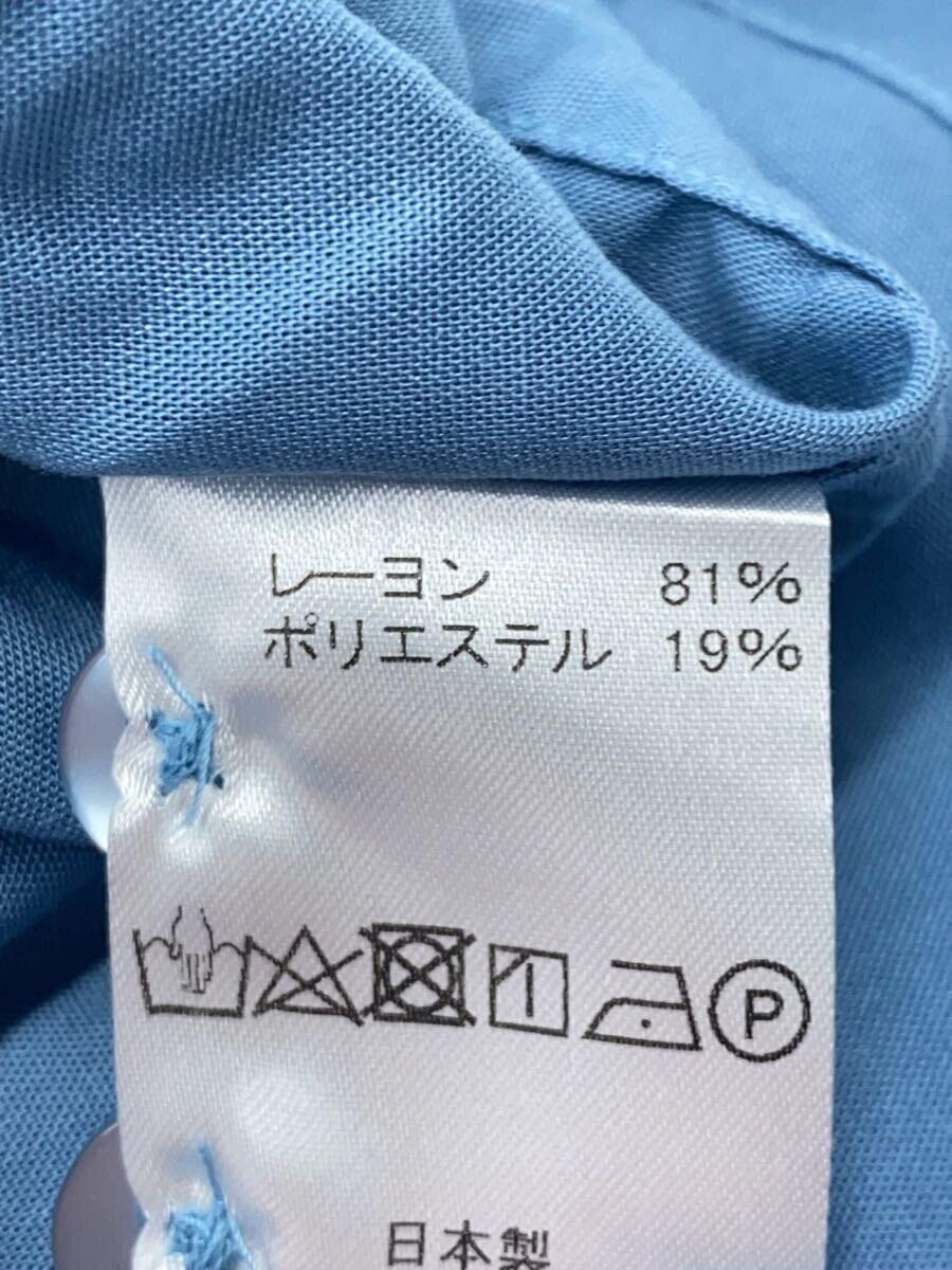 sanca◆シャツ/2/レーヨン/BLU/無地_画像4