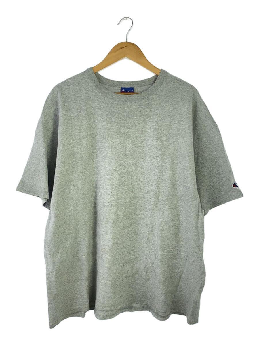 Champion◆Tシャツ/XL/コットン/GRY/無地/T2102_画像1