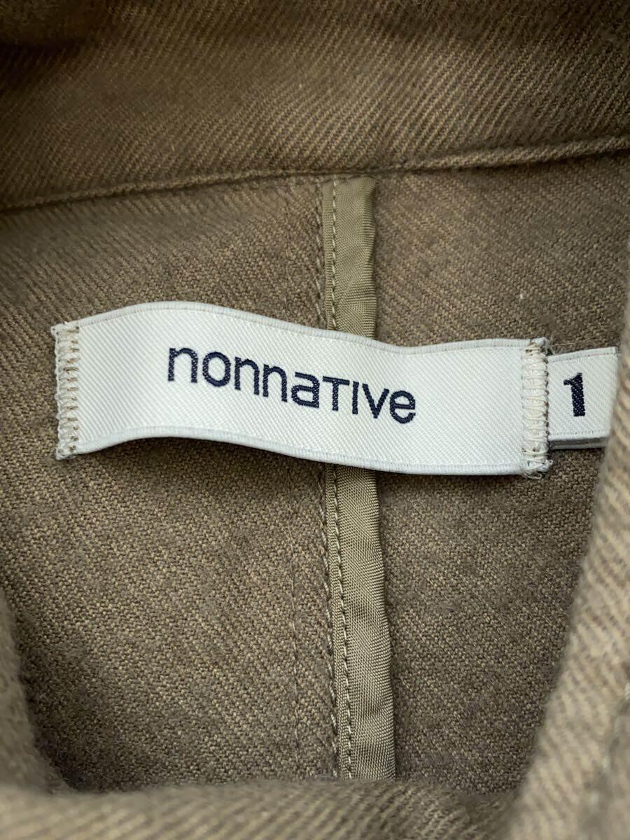 nonnative◆ステンカラーコート/1/コットン/ブラウン/無地/ドクターコート/_画像3