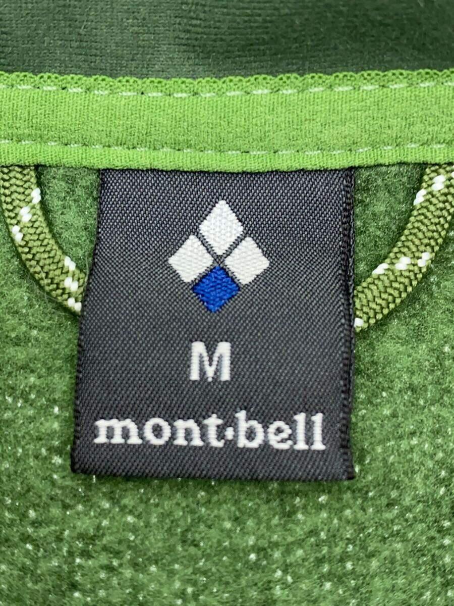mont-bell◆クリマプラスニットジャケット/フリースジャケット/M/ポリエステル/GRN/1106587//_画像3