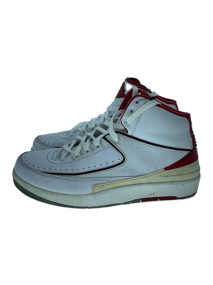 NIKE◆AIR JORDAN 2 RETRO/エアジョーダンレトロ/ホワイト/385475-102/28cm/WHT//_画像1