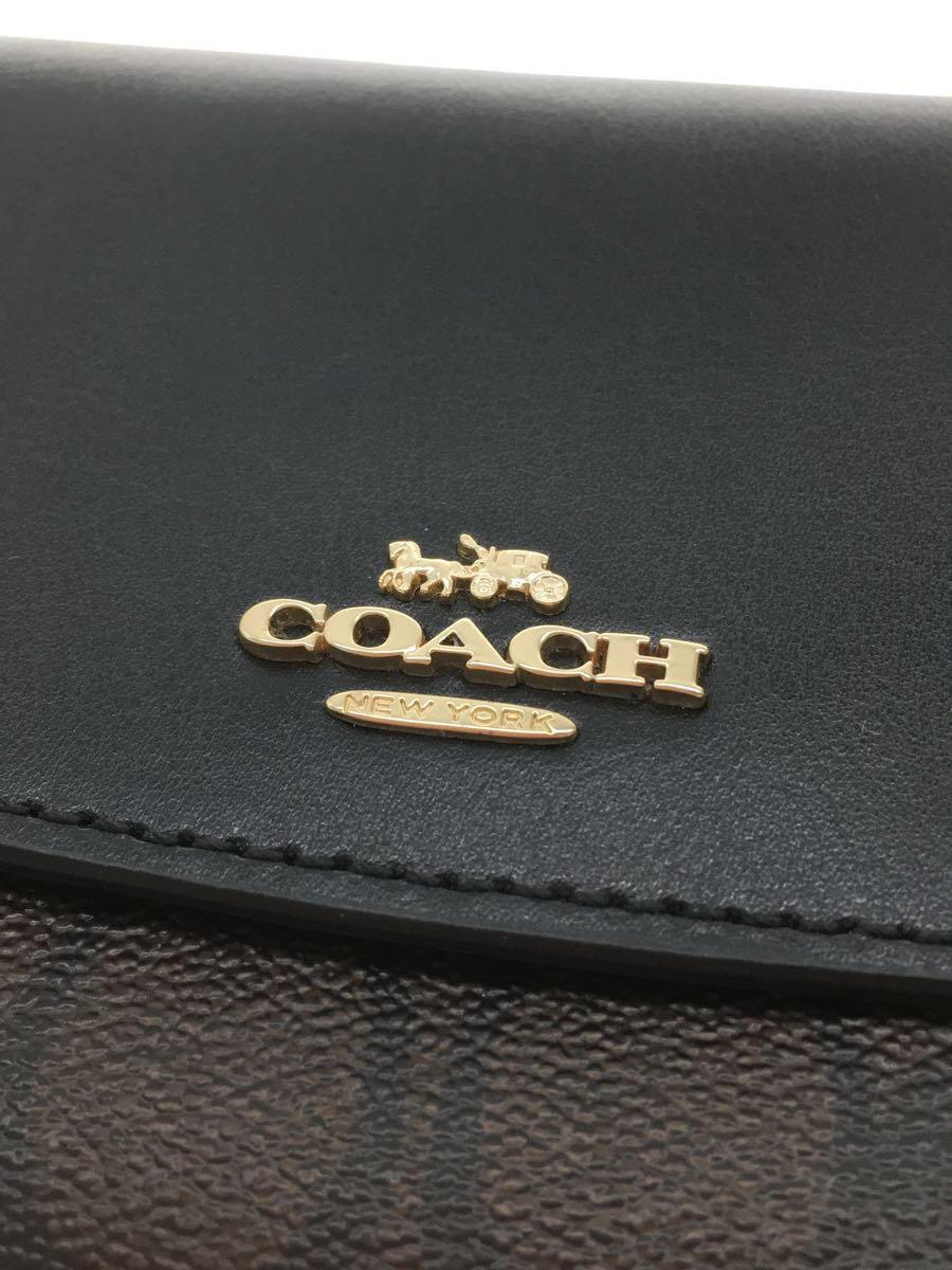 COACH◆長財布_シグネチャー/-/BLK/総柄/メンズ//_画像3