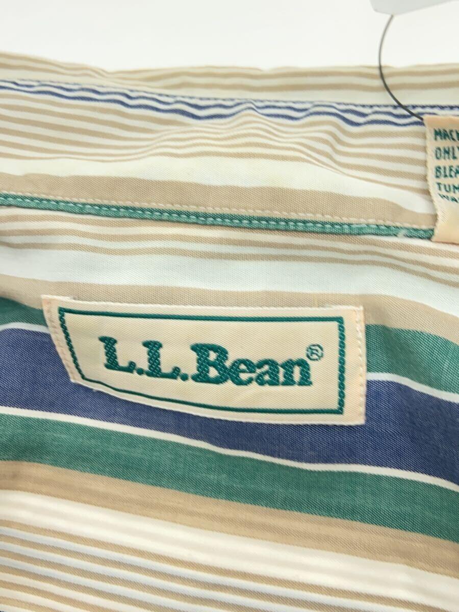 L.L.Bean◆半袖シャツ/-/コットン/マルチカラー/ストライプ//_画像3
