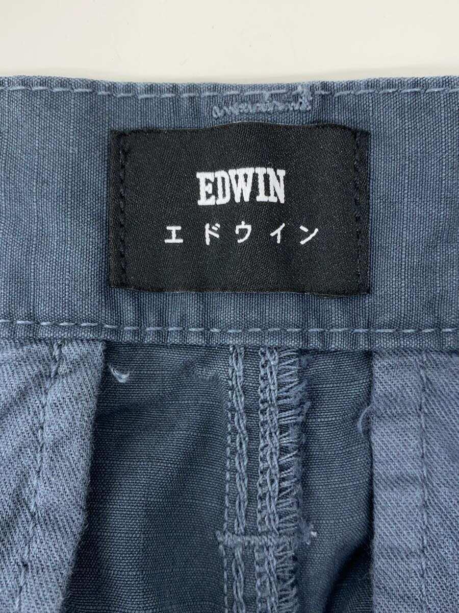 EDWIN◆Block Pant ボトム/32/コットン/GRY//_画像4