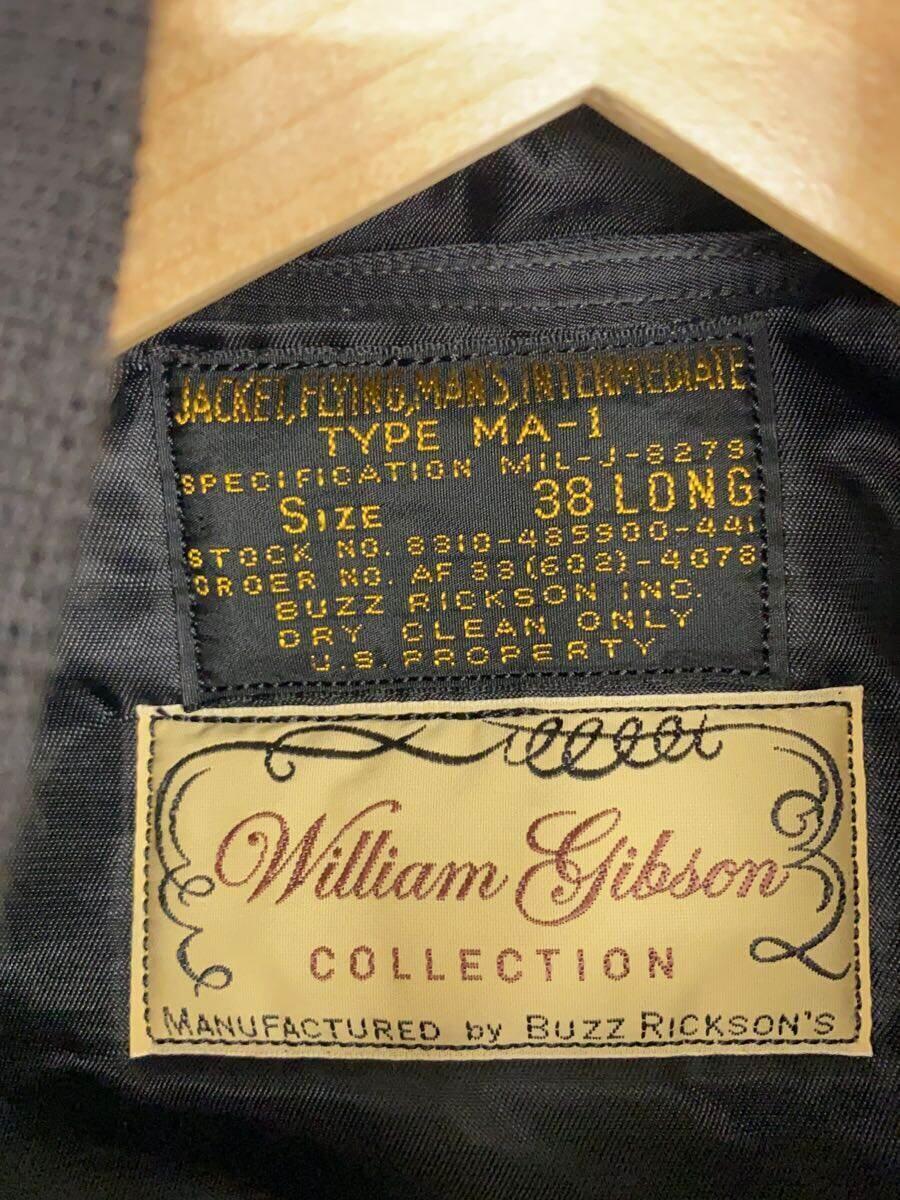 Buzz Rickson’s◆WILLIAM GIBSON COLLECTION/フライトジャケット/38/ナイロン/BLK/MIL-J-8279//_画像3