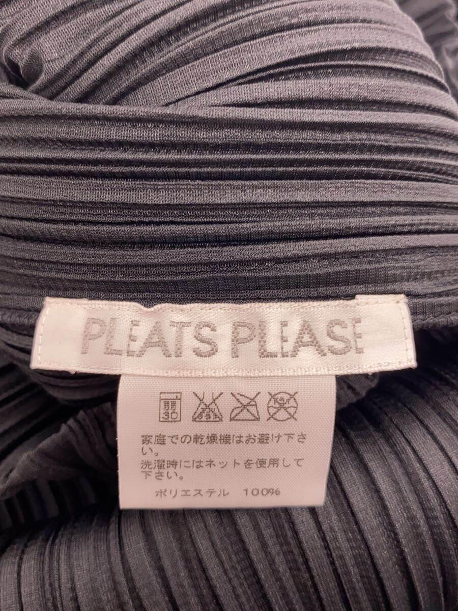 PLEATS PLEASE ISSEY MIYAKE◆ノースリーブワンピース/3/ポリエステル/BLK/PP55-JH101//_画像3