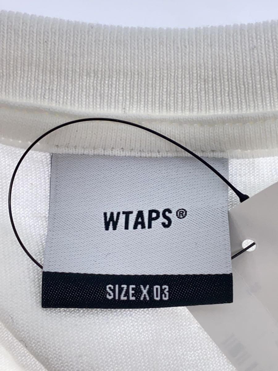 WTAPS◆Tシャツ/3/コットン/WHT/プリント/231ATDT-STM06S//_画像3