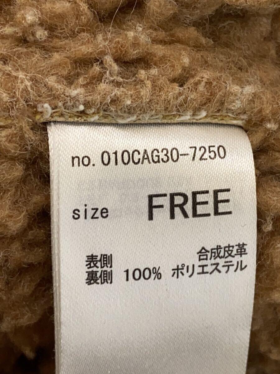 MOUSSY◆ジャケット/FREE/フェイクレザー/ブラウン/010CAG30-7250_画像4