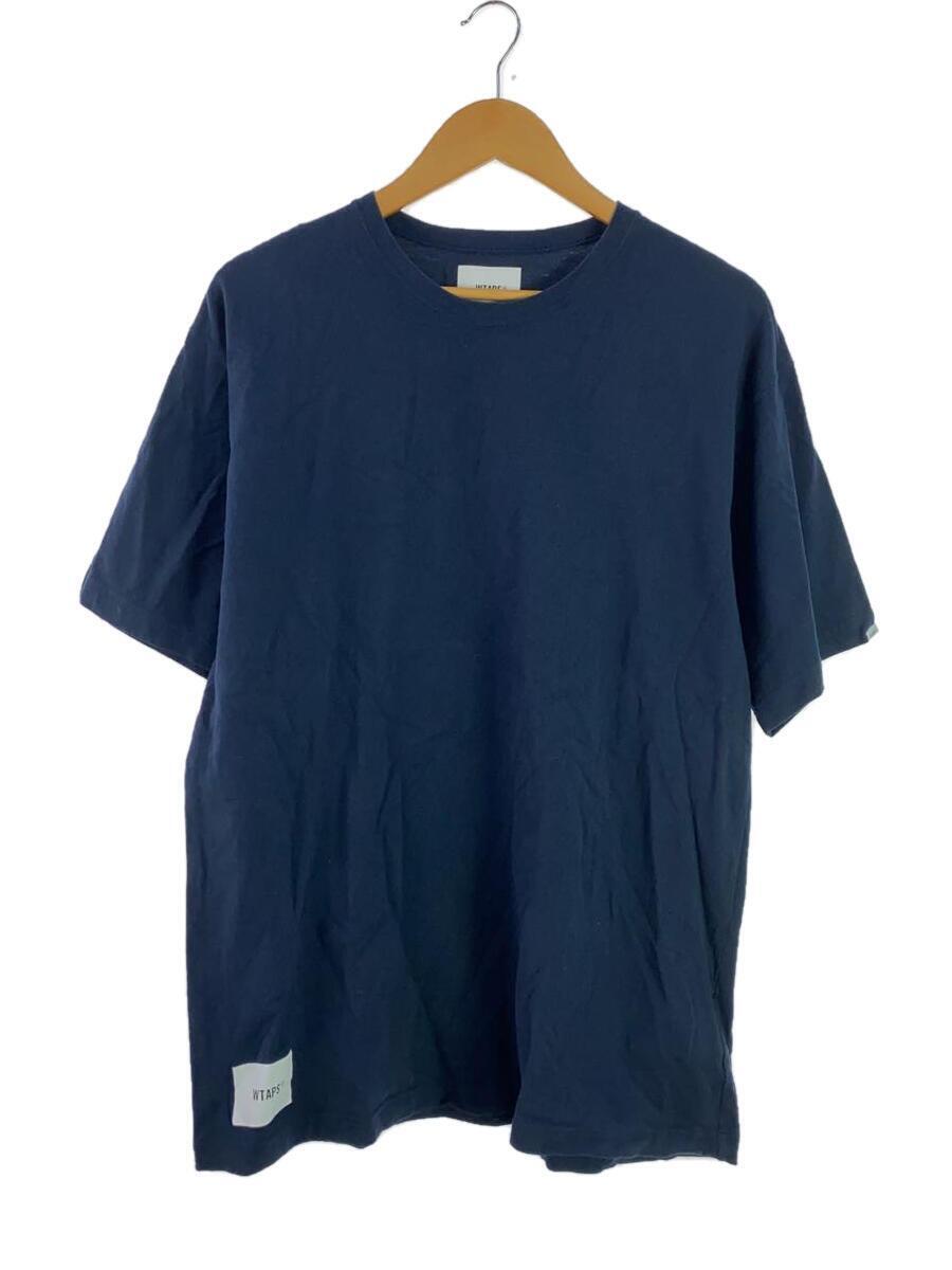 WTAPS◆CRIBS SS TEE/Tシャツ/3/コットン/NVY/211ATDT-CSM32_画像1