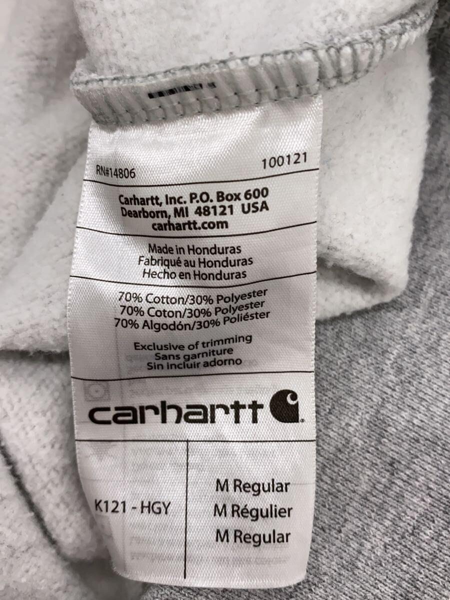 Carhartt◆プルオーバーパーカー/M/コットン/裏起毛/GRY/K121-HGY_画像4