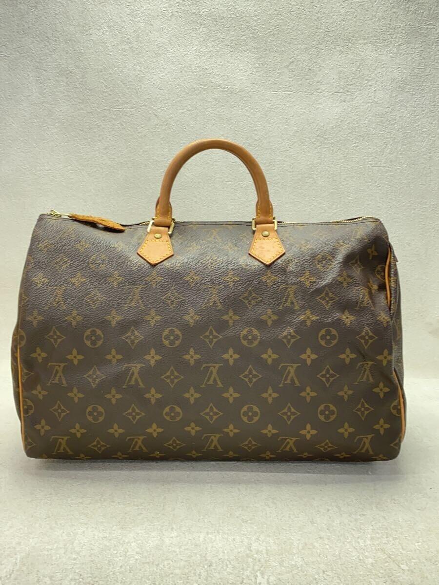 LOUIS VUITTON◆1)スピーディ40_モノグラム・キャンバス_BRW/PVC/BRW/モノグラム_画像3