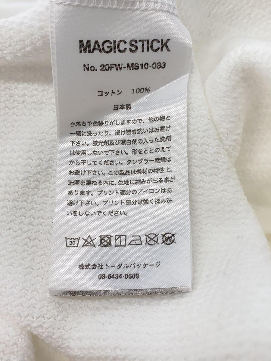 MAGIC STICK◆スウェット/XL/コットン/WHT/無地/20FW-MS10-033_画像4