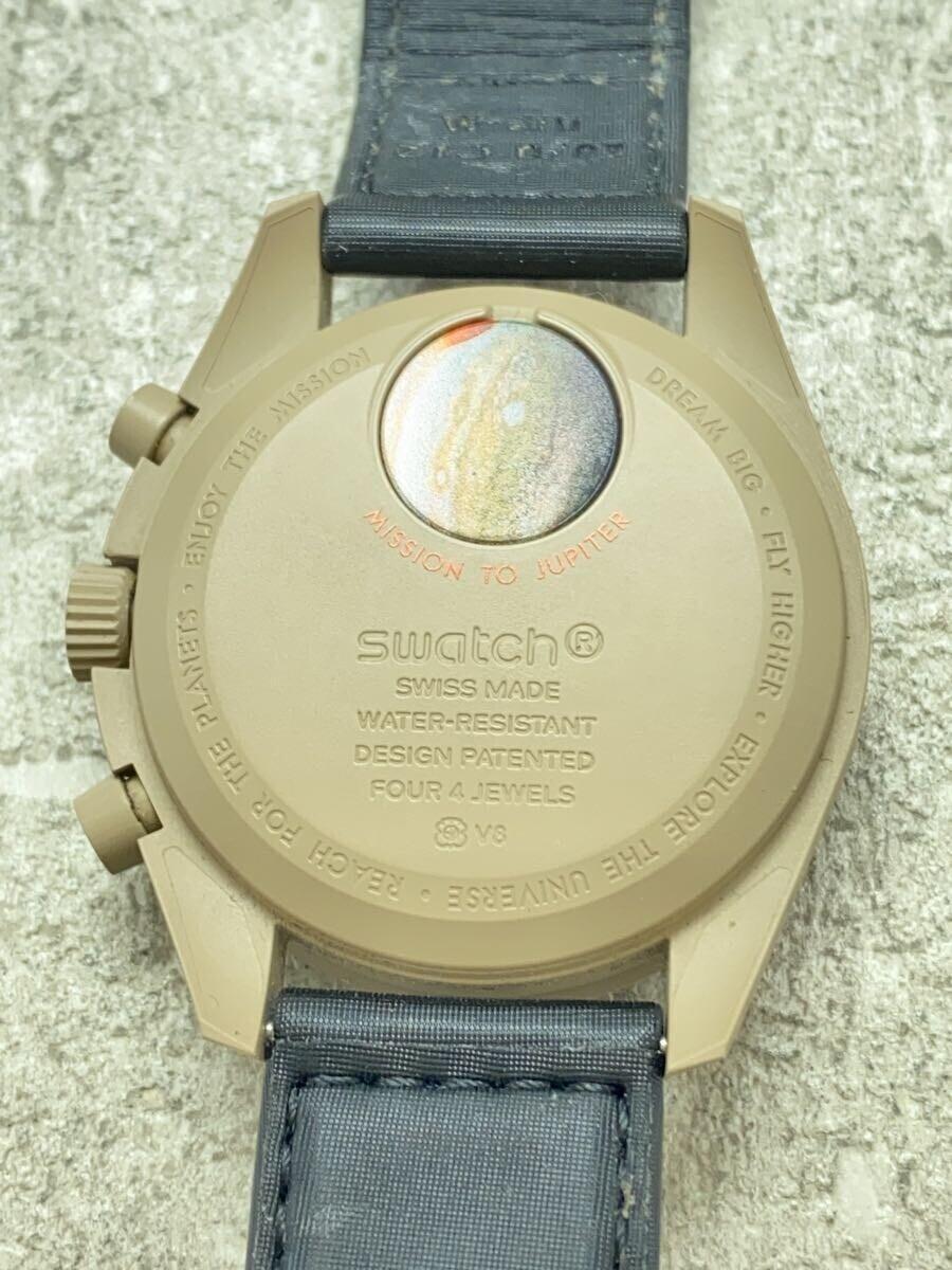 OMEGA◆OMEGA×SWATCH_ムーンスウォッチ_ミッショントゥザジュピター_QZ_CE/ナイロン_42mm/アナロク_画像3