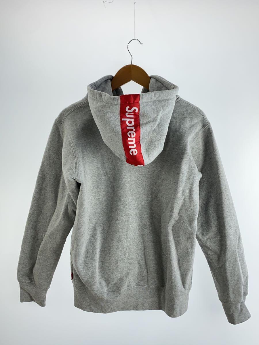 Supreme◆14AW/Logo Tape Zip Up/S/コットン/グレーの画像2