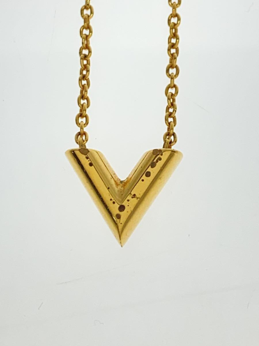 LOUIS VUITTON◆ネックレス・エセンシャルV_GLD/-/GLD/トップ有/レディース_画像5